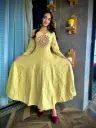 Hand-Embroidered Anarkali Dress