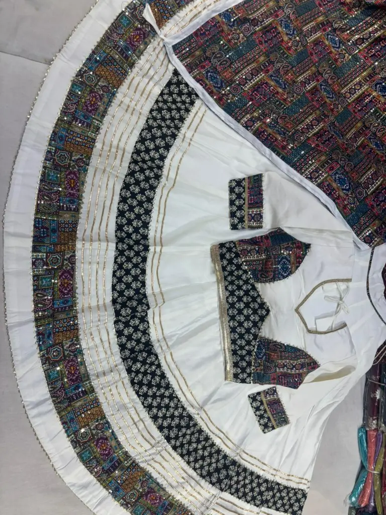  Navratri Special Pure Roman Cotton Lehenga Choli Set - 2025 Collection