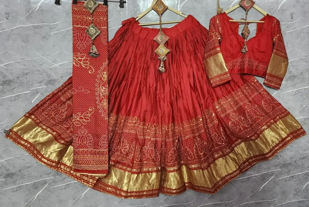 Navratri 2025 Premium Vintage Lehenga Set – Lagadipatta Work Edition 