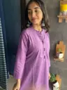 Royal Plum Cotton Kurta Set