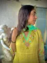 Radiant Yellow Floral Organza Kurta Set
