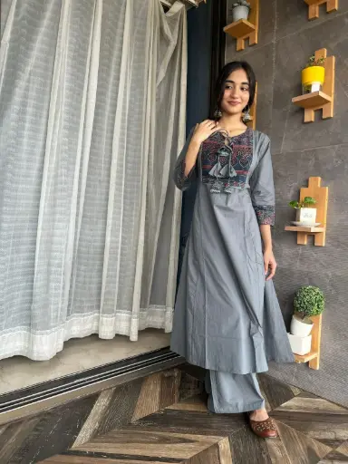 Two-Piece Organic Cotton Kurta Set