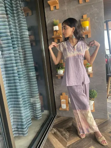 Lavender Mist – Premium Cotton Co-ord Set