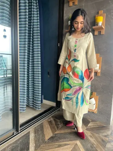 Brushstroke Bloom Cotton Set